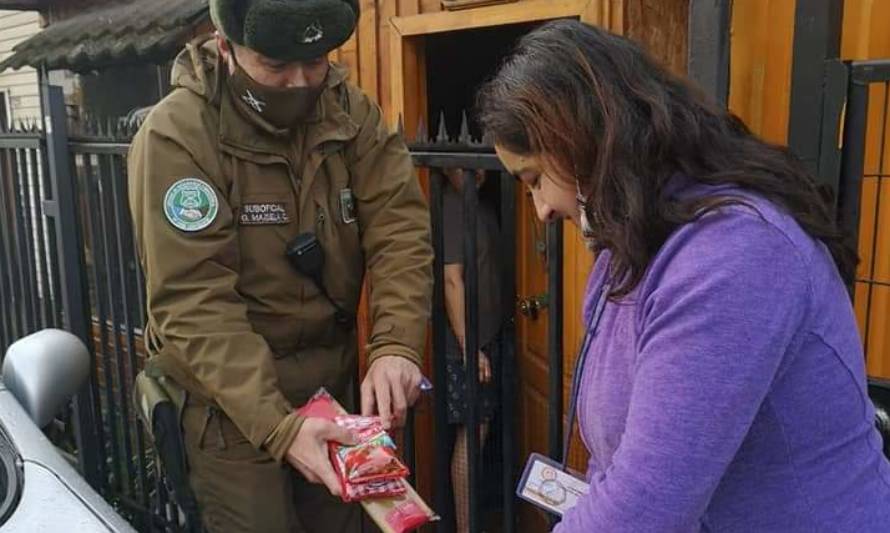 Carabineros de Coyhaique se sumó a campaña de recolección de alimentos 