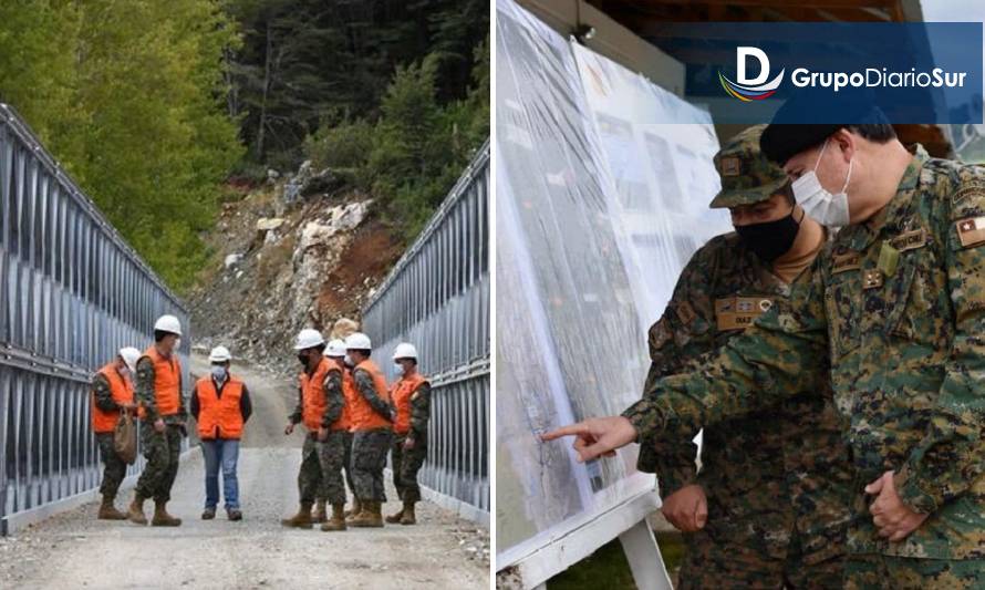 Comandante en Jefe del Ejército inspeccionó obras del Cuerpo Militar del Trabajo en Futaleufú