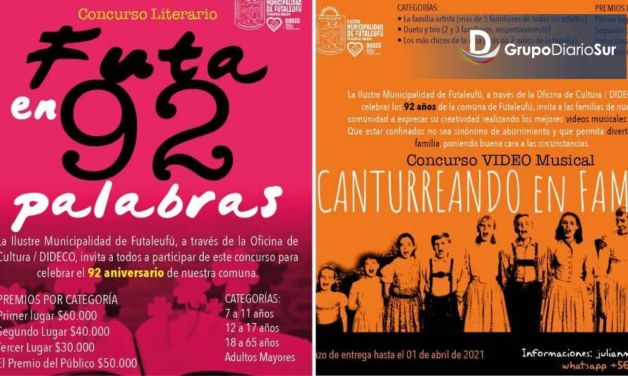 En su 92° aniversario: Futaleufú invita a participar de 2 concursos culturales