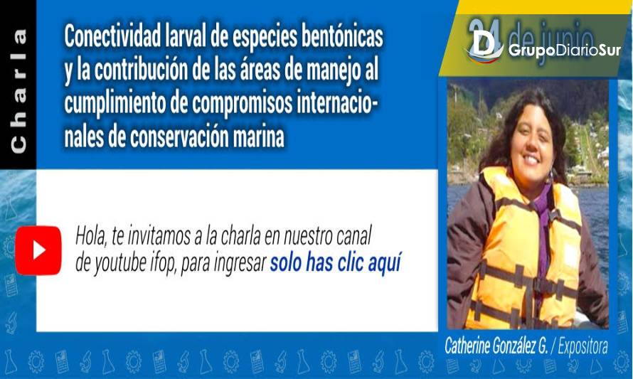 IFOP invita a participar en la charla “Conectividad larval entre áreas de manejo”