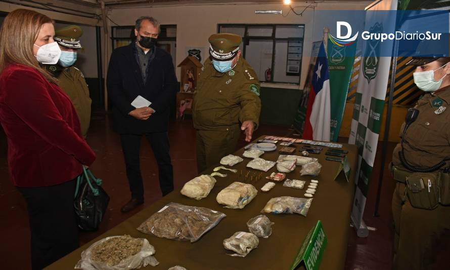 Fiscalía y Carabineros presentaron el decomiso.