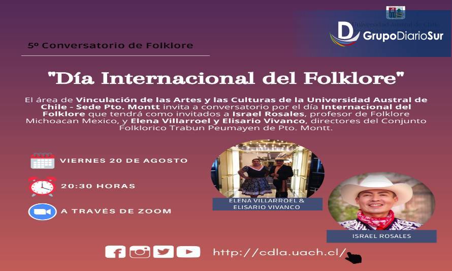 Invitan a conversatorio para celebrar el Día Internacional del Folklore 