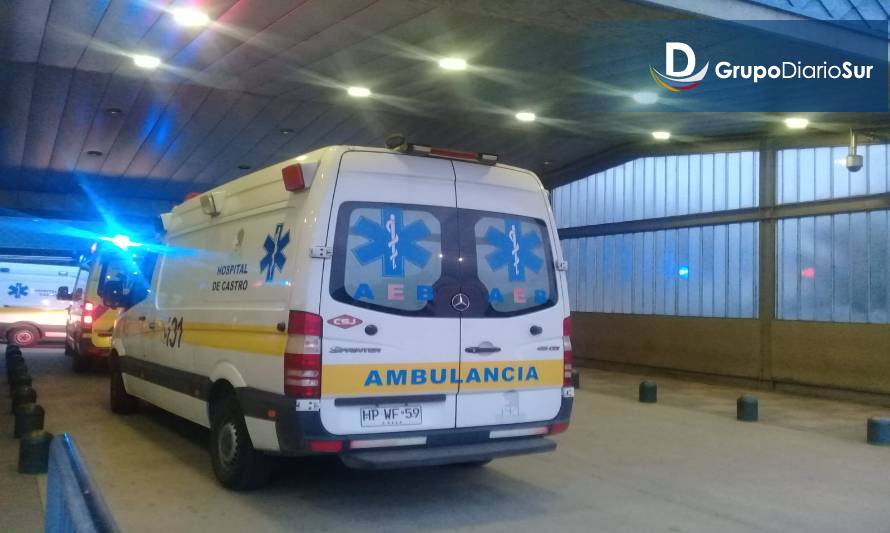 Ambos hombres se mantienen internados en el Hospital de Castro.