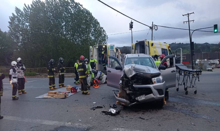 con daños estructurales quedó la camioneta