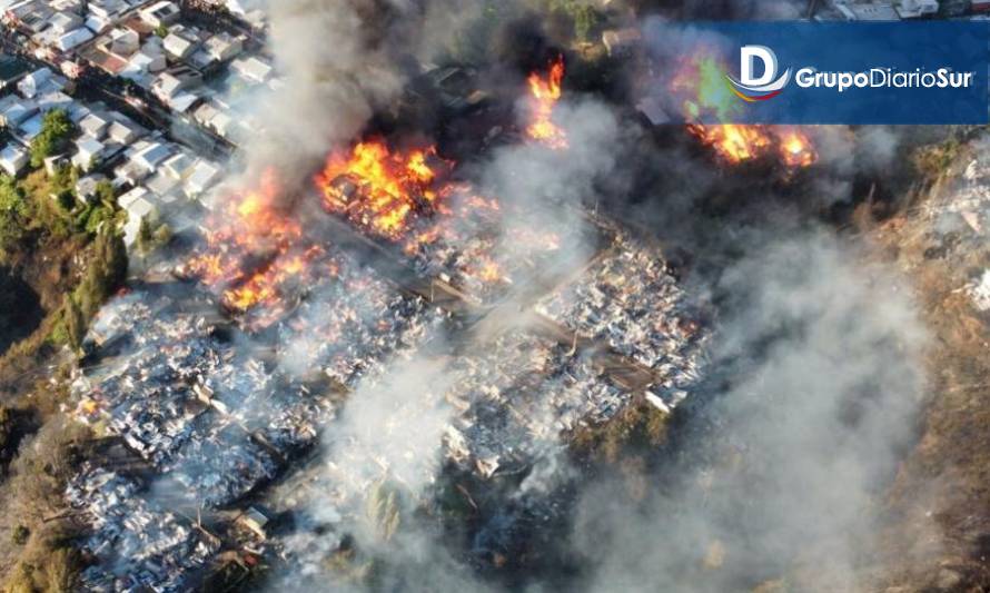 Mega incendio en Castro, Chiloé
