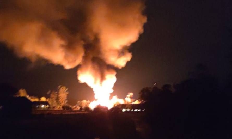Incendio en Nueva Braunau