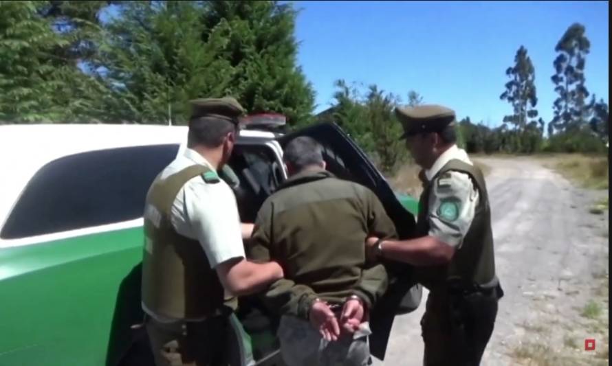 Gutiérrez al momento de ser detenido en 2017