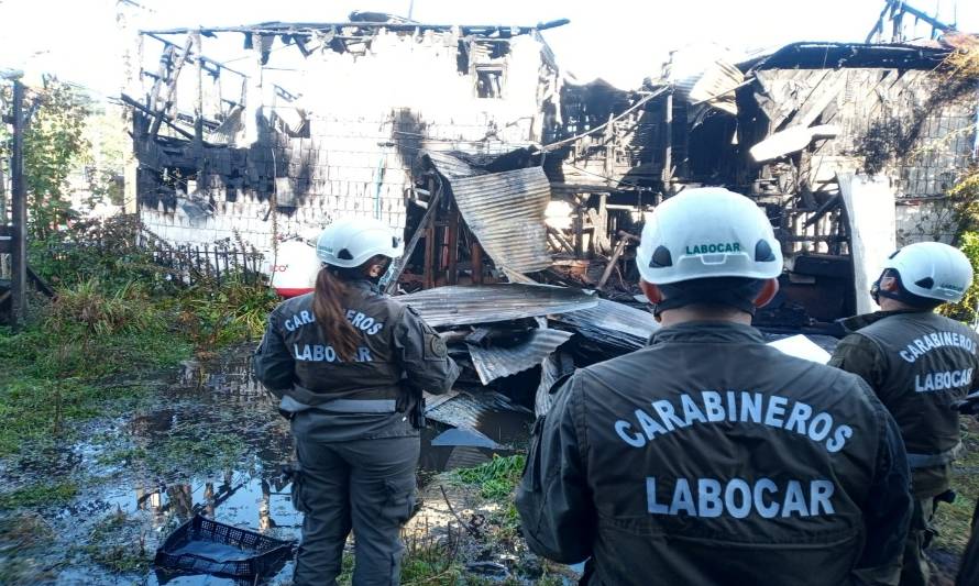 Labocar investiga el incendio