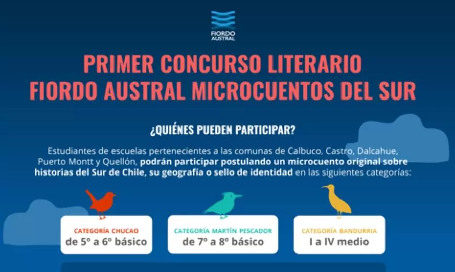 Fiordo Austral lanza primer concurso “Microcuentos del sur de Chile 2022” 