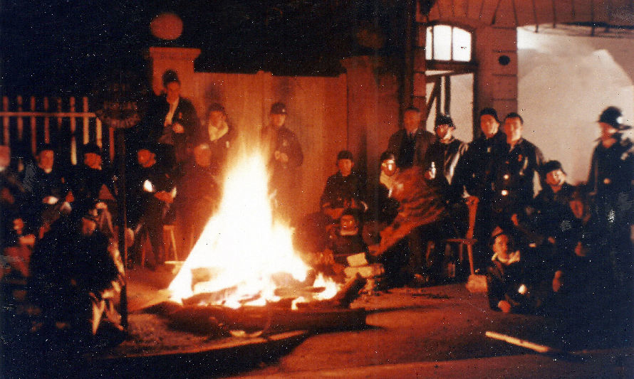 Voluntarios de la 2ª Compañía de Bomberos de Puerto Montt en 1960