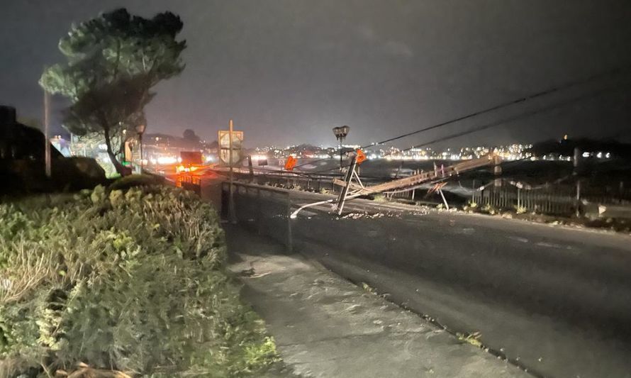 Se mantienen alertas temprana preventivas en la región de Los Lagos por condiciones meteorológicas