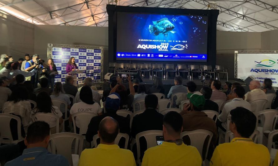 Cuatro empresas chilenas participaron por tercera vez de la mayor feria de acuicultura de Brasil