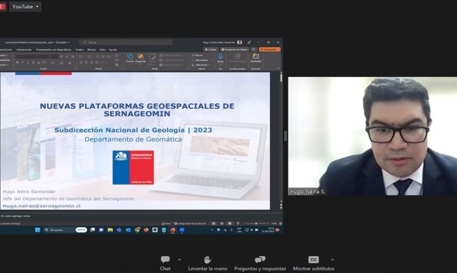 Sernageomin presenta nuevas herramientas que contribuyen al conocimiento geocientífico del país