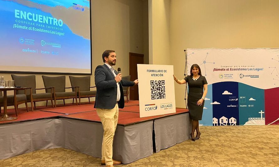 El lanzamiento se realizó en el marco del encuentro “Cooperar para emprender”. Crédito: Corfo Los Lagos.