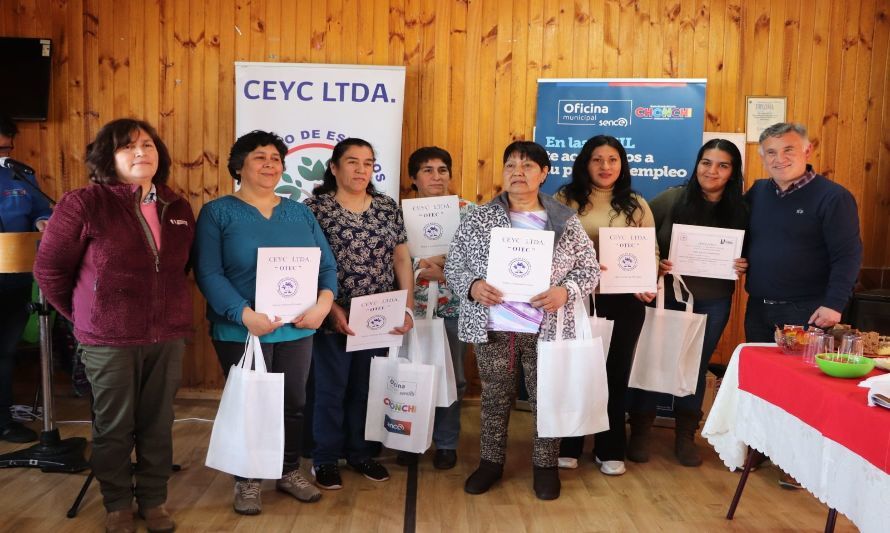 Cedida. Parte de las beneficiadas por el curso.