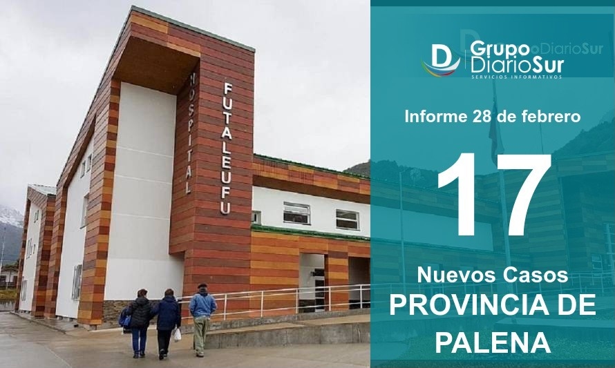Provincia de Palena cierra febrero con 17 casos nuevos de covid-19